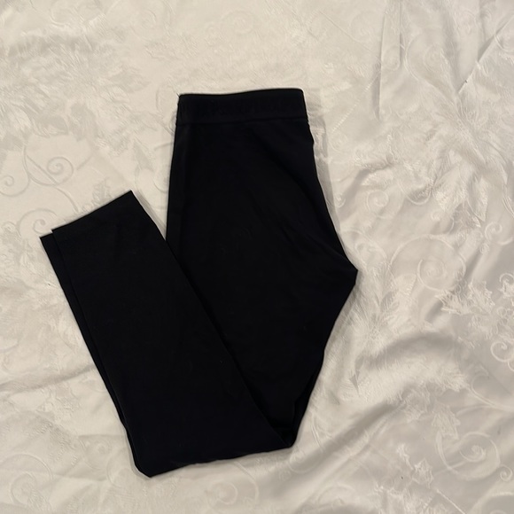 Vintage Pink Victoria Secret mascot dog yoga leggings black - Picture 3 of 4